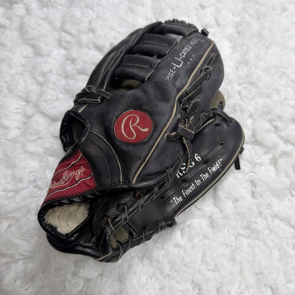 Rawlings RSG6 Soft Touch Edge-U-Cated Heel Leather Softball Baseball Glove Left